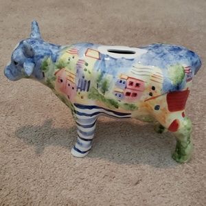 Handpainted Austrian Bull "piggy" bank